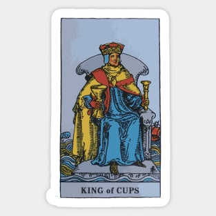 King of Cups - A Tarot Print Sticker